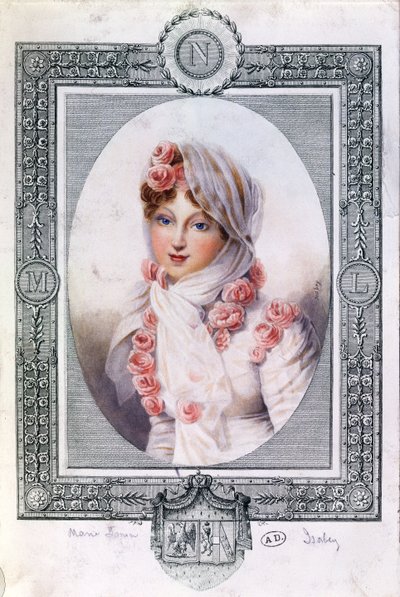 Retrato de Marie Laczinska (1786-1817) Condesa Walewska de Jean Baptiste Isabey